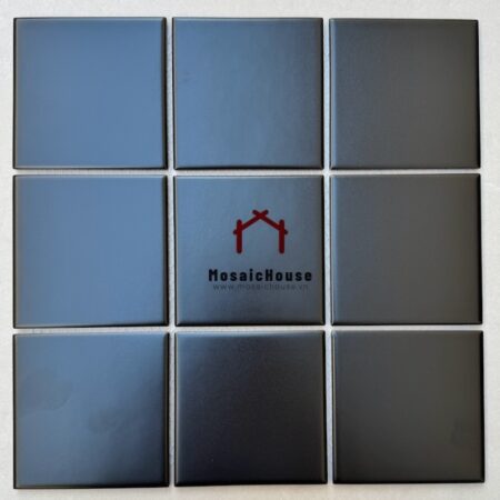 Gạch Mosaic 10x10 Men Mờ Màu Đen 9708M