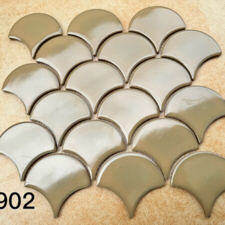 Gạch Mosaic Vảy Cá Men Trơn K902