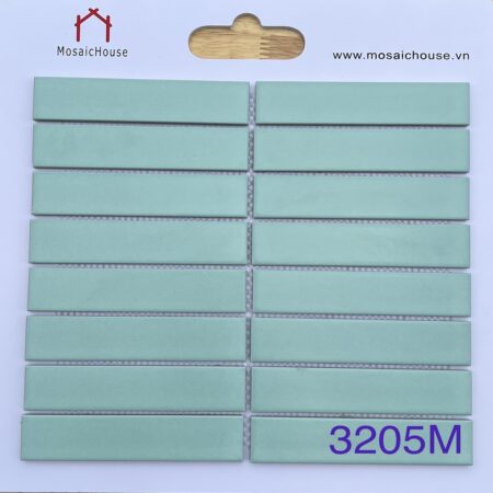 Gạch Mosaic Que Đũa 3205M Xanh Lá Nhạt