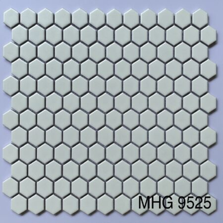 Gạch mosaic lục giác nhỏ màu trắng