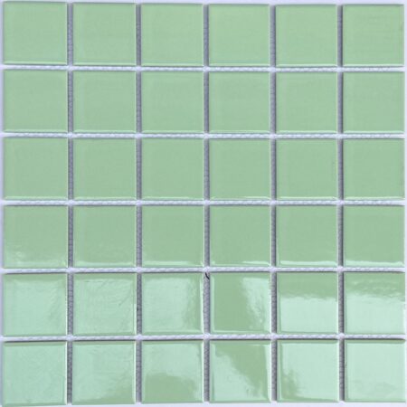 Gạch Mosaic Gốm Sứ Màu Xanh Lá 1496