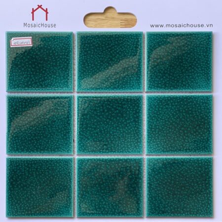 Gạch Mosaic 10x10 Men Rạn 2 Lớp Màu Xanh Lá
