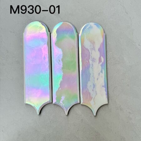 Gạch Thẻ Lông Vũ Màu Trắng Lấp Lánh M930-01