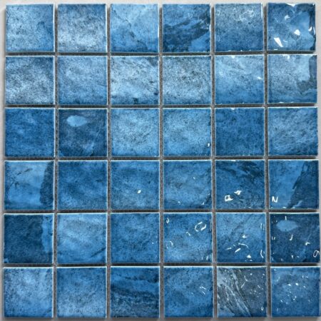 Gạch Mosaic Gốm Sứ Xanh Dương Gợn Sóng MHG 926